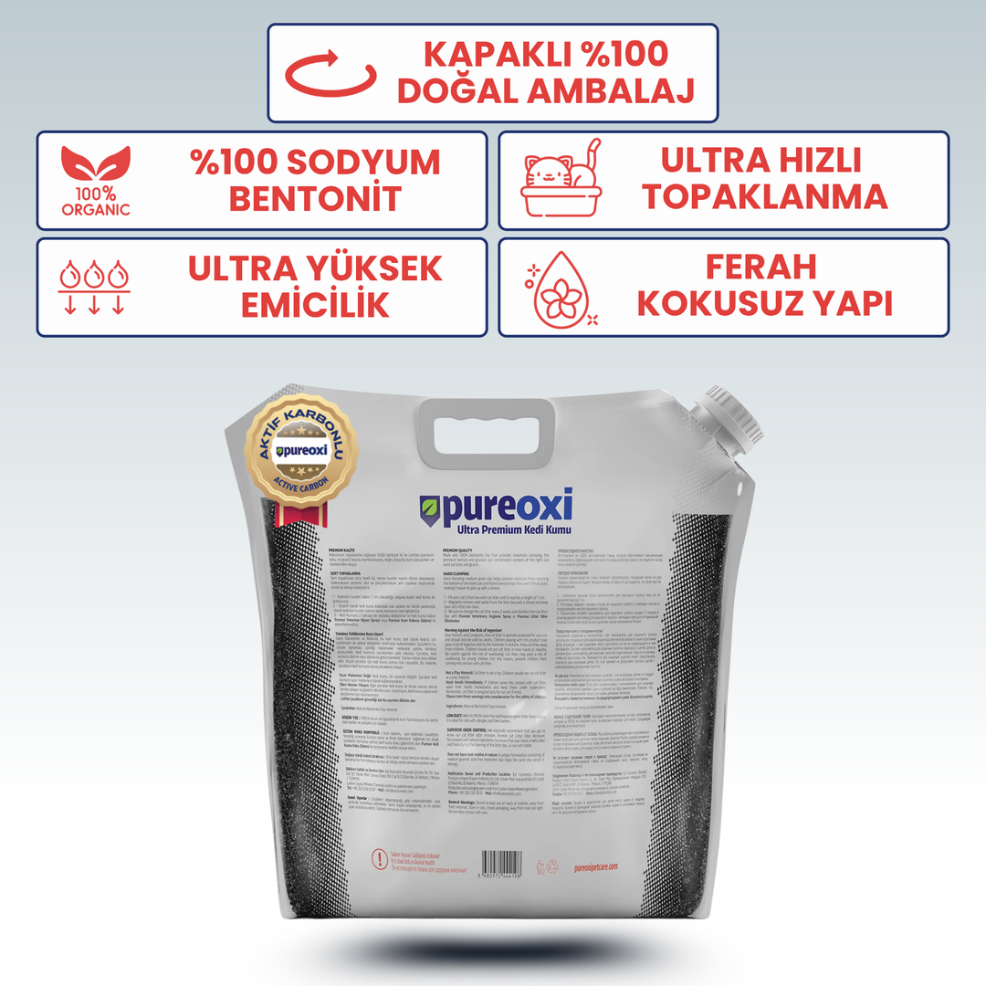 Natural Odorless Sodium Bentonite Cat Litter
