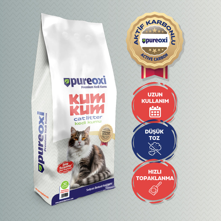 Kum Kum Premium Topaklanan Kedi Kumu 10 kg
