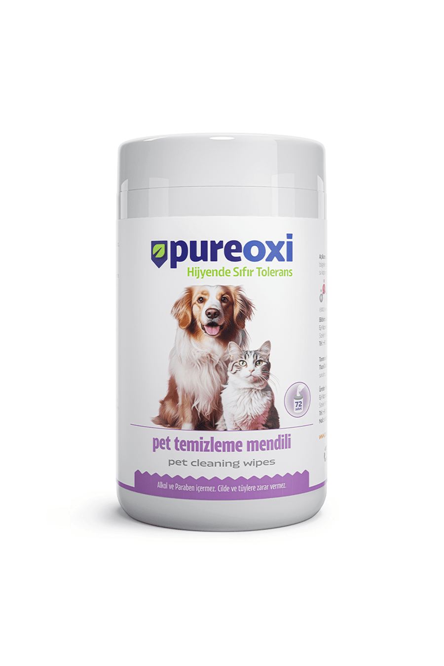 PureOxi Pet temizleme mendili ile evcil hayvanınızı kolayca temizleyin!