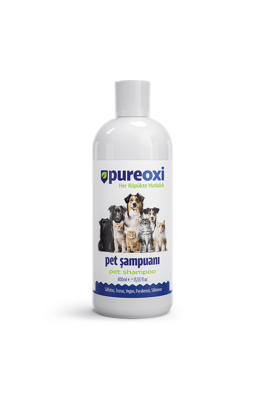 PureOxi pet şampuanı - evcil hayvanlar için nazik ve etkili temizlik